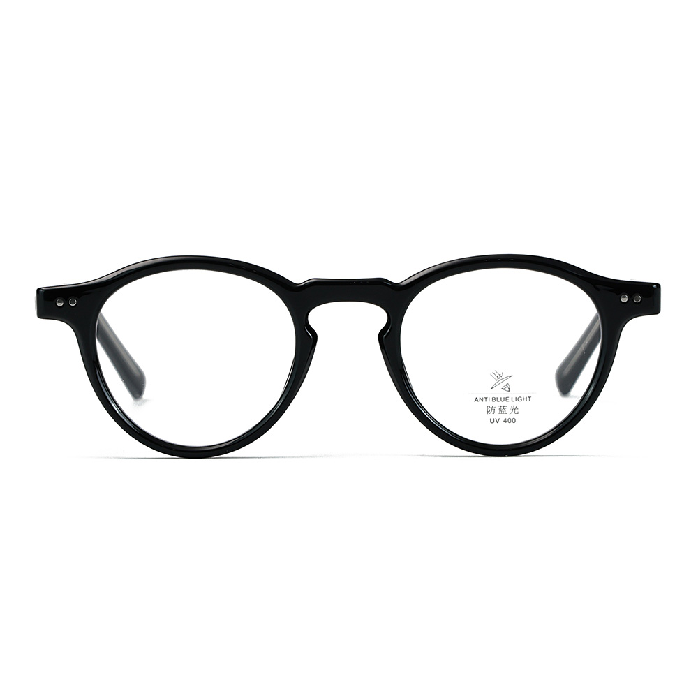 Толстый наконечник Temple TR90 с круглой рамкой, блокирующий синий свет