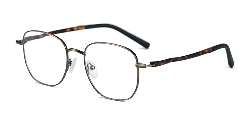 Металлическая квадратная оправа для очков синего света