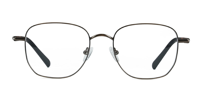 Металлическая квадратная оправа для очков синего света