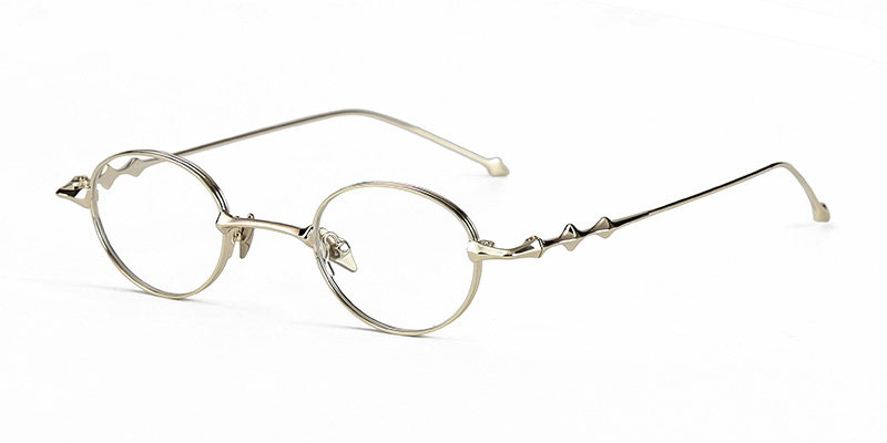 Унисекс металлическая овальная оправа для очков с блокировкой синего света