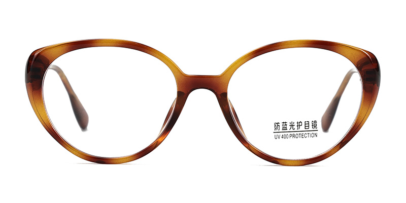 Модные минималистичные очки с прозрачными линзами цвета «кошачий глаз»