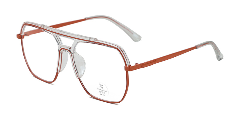 Очки с защитой от синего света в металлической оправе INS Style Pilot