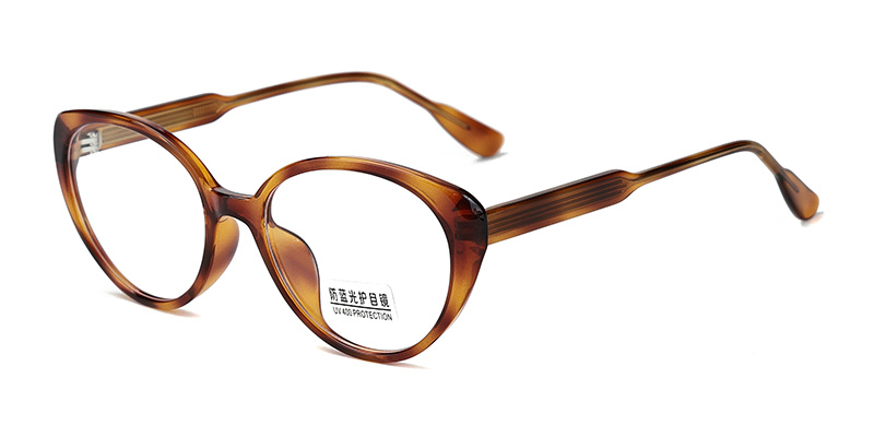 Модные минималистичные очки с прозрачными линзами цвета «кошачий глаз»