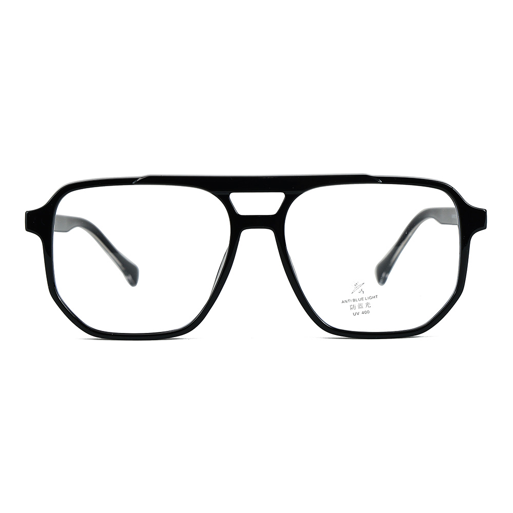 Очки Retro TR90 Acetate Double Beam Design с защитой от синего света