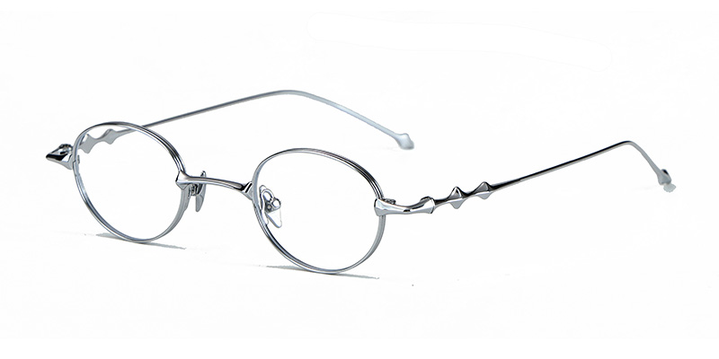 Унисекс металлическая овальная оправа для очков с блокировкой синего света
