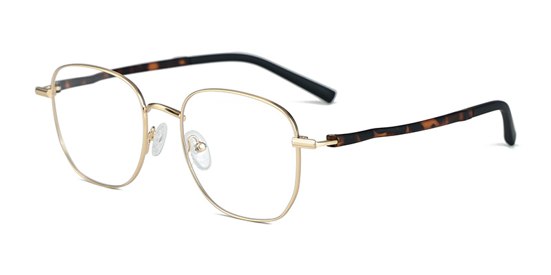 Металлическая квадратная оправа для очков синего света