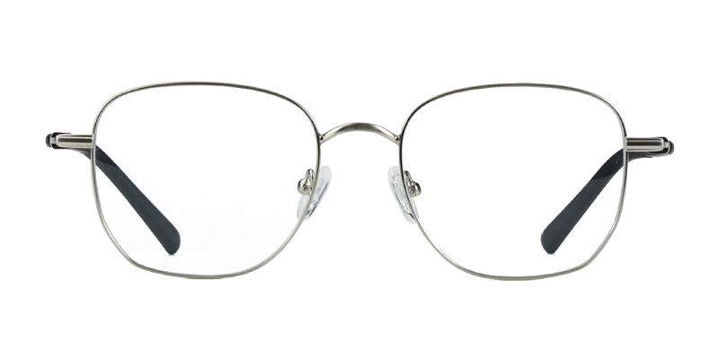 Металлическая квадратная оправа для очков синего света