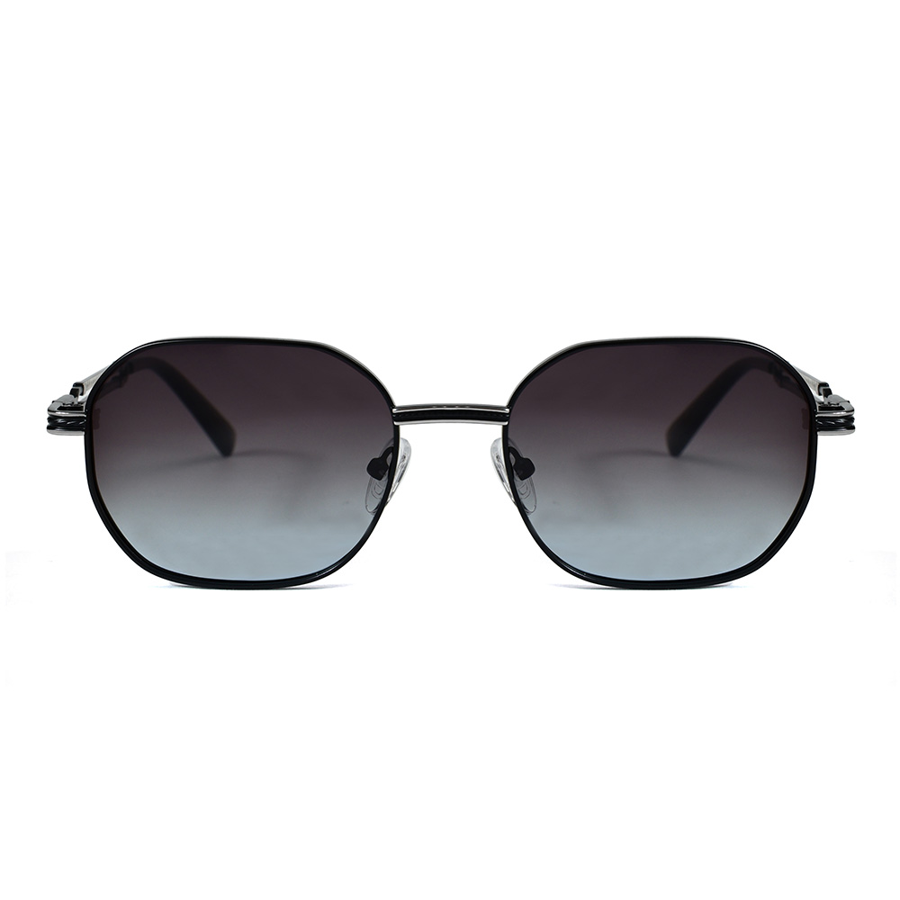 Поляризованные солнцезащитные очки с металлическими квадратными спиральными полыми дужками