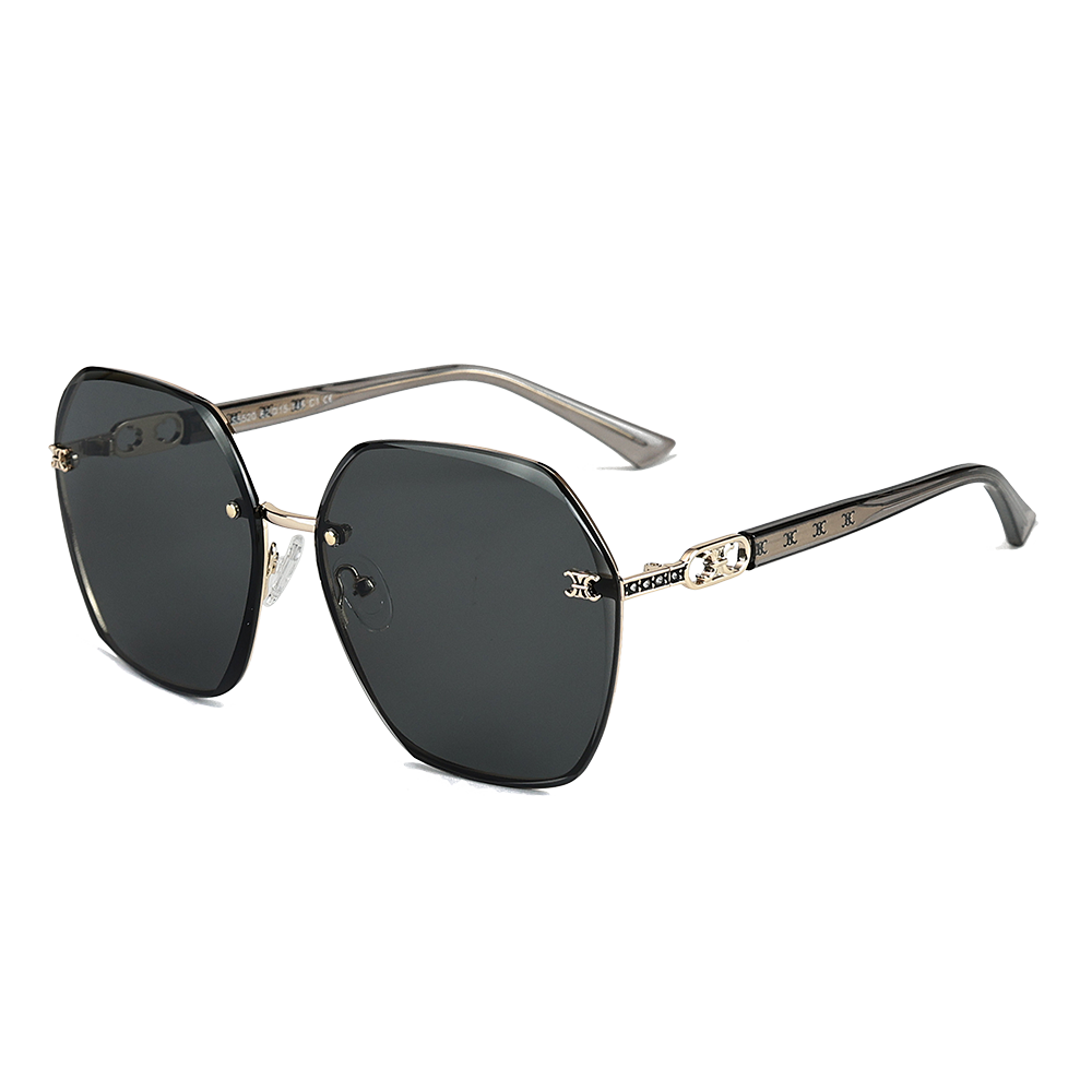 Корейские солнцезащитные очки унисекс с шестиугольной оправой