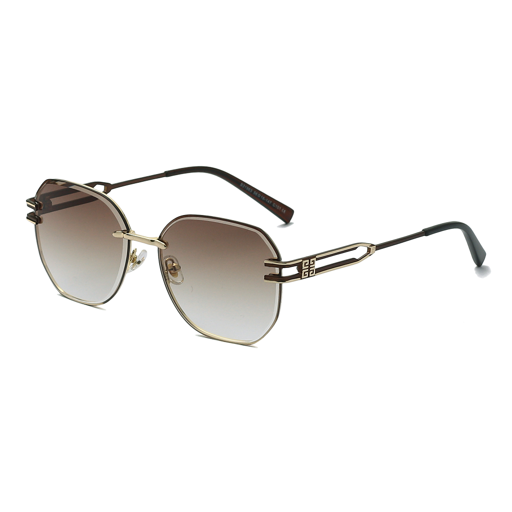 Солнцезащитные очки унисекс с квадратным градиентом и без оправы