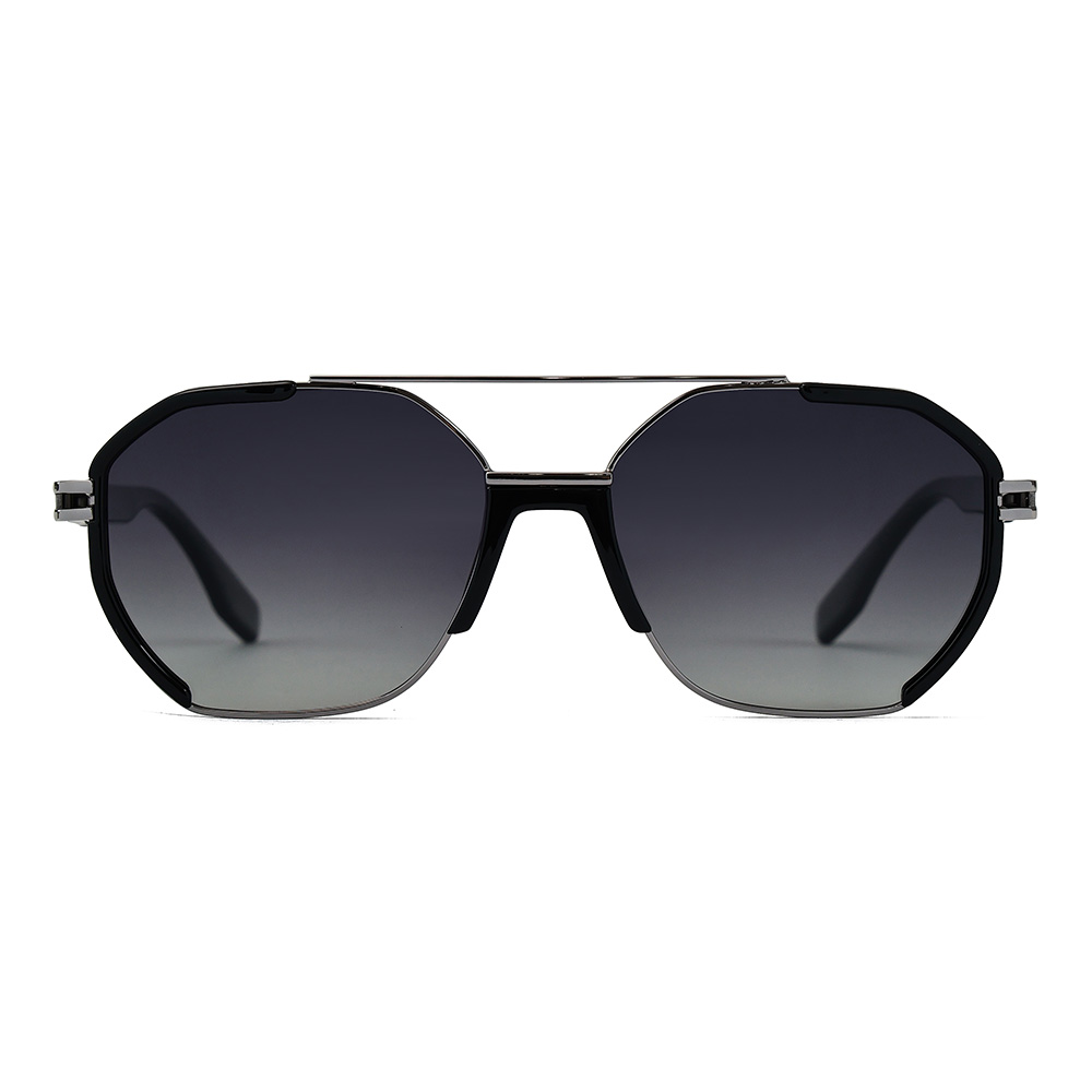 Винтажные солнцезащитные очки-пилоты в большой металлической оправе для Momen