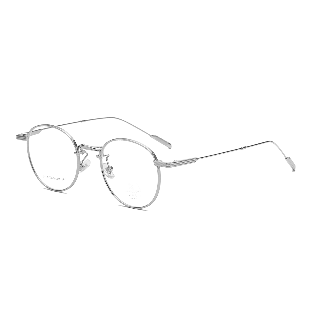 Маленькие круглые титановые очки, блокирующие синий свет